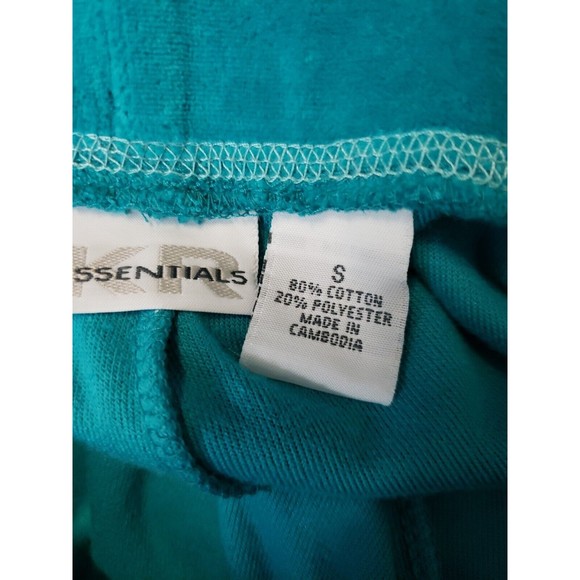 KIM ROGERS Track Suit  Pants Womens Sz S Athletic warm up green elastic velour - Picture 7 of 9
